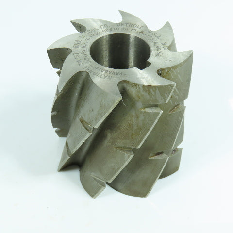 National Twist Drill 3" x 3" Horizontal Plain Milling Slot Cutter 1-1/4" Arbor