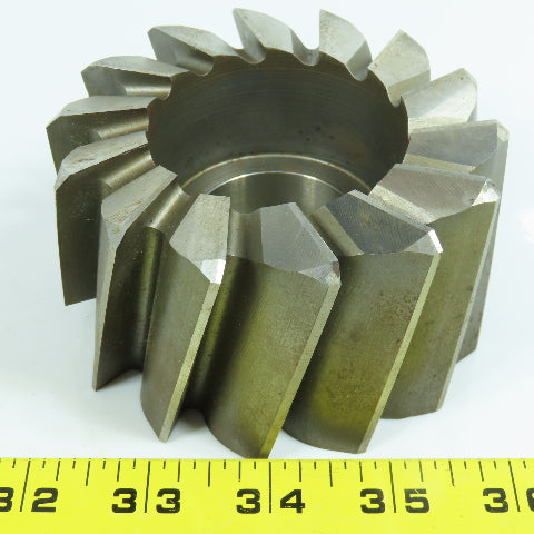 ITW 4" x 2-1/4" HSS 14 Flute RH Shell End Mill 1-1/2" Arbor