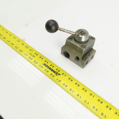 SPX Hytec No. 9503 2 Position 2 Way Manual Hydraulic Control Valve 5000 PSI