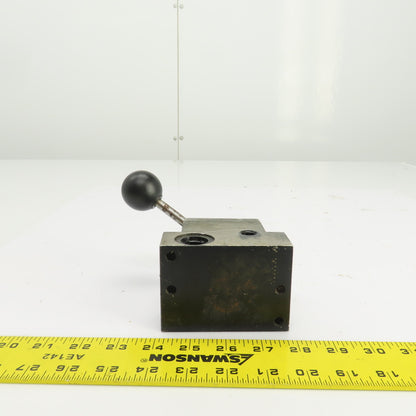 SPX Hytec No. 9503 2 Position 2 Way Manual Hydraulic Control Valve 5000 PSI