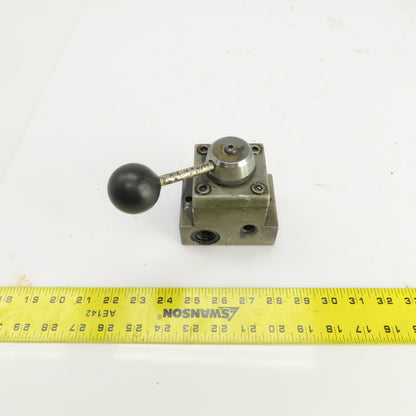 SPX Hytec No. 9503 2 Position 2 Way Manual Hydraulic Control Valve 5000 PSI