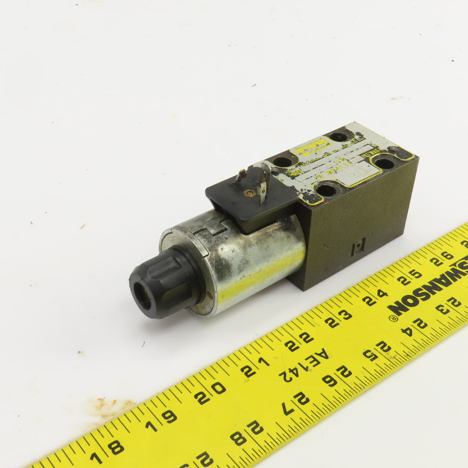 Parker D1VW020BNJW 4/2 Hydraulic Directional Control Valve 24VDC Coil 5000PSI