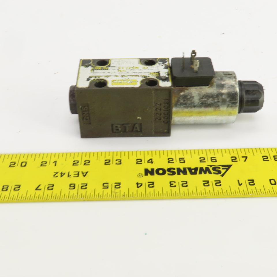 Parker D1VW020BNJW 4/2 Hydraulic Directional Control Valve 24VDC Coil 5000PSI