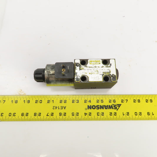 Parker D1VW020BNJW 4/2 Hydraulic Directional Control Valve 24VDC Coil 5000PSI