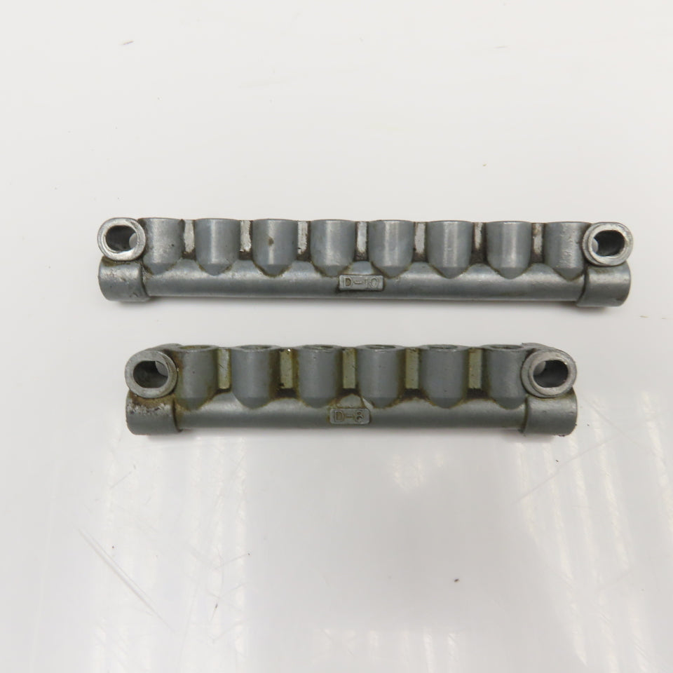 D-8 Vogel Style 10 & 8 Port Lubrication Manifolds 3/8" Lot Of 2