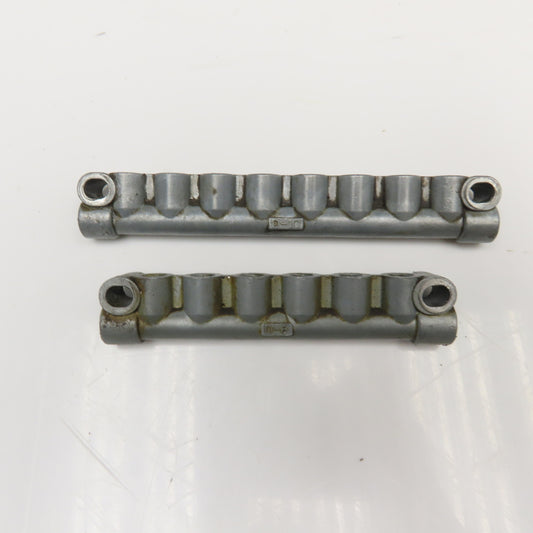 D-8 Vogel Style 10 & 8 Port Lubrication Manifolds 3/8" Lot Of 2
