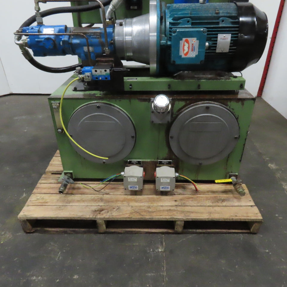 Vickers PVQ20B2RSE3S21CG30 Heated Hydraulic Power Unit 80Gal 7.5kW 460V