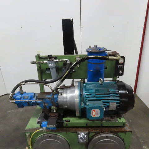 Vickers PVQ20B2RSE3S21CG30 Heated Hydraulic Power Unit 80Gal 7.5kW 460V