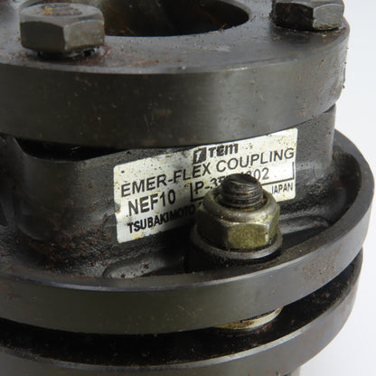 Tsubakimoto P-351x302 NEF10 Emer-Flex Coupling 1-3/8" Bore Lot Of 2