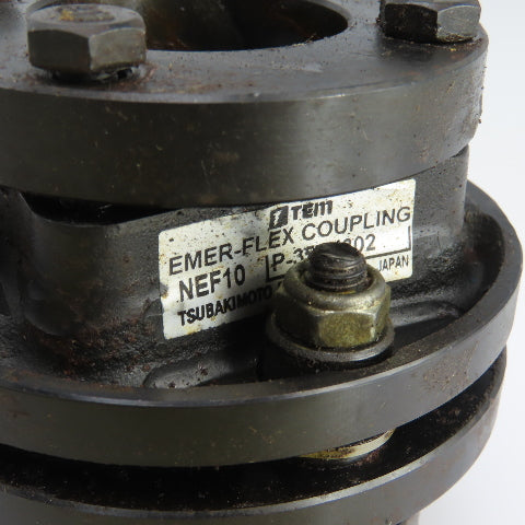 Tsubakimoto P-351x302 NEF10 Emer-Flex Coupling 1-3/8" Bore Lot Of 2