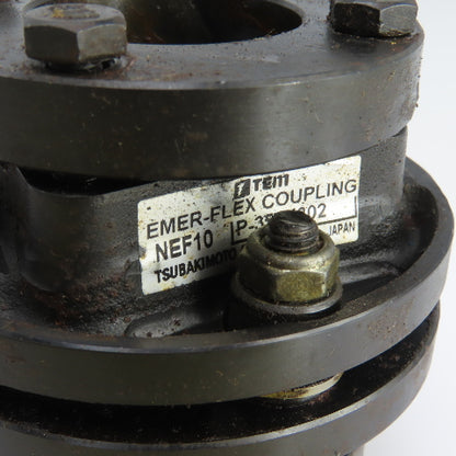 Tsubakimoto P-351x302 NEF10 Emer-Flex Coupling 1-3/8" Bore Lot Of 2