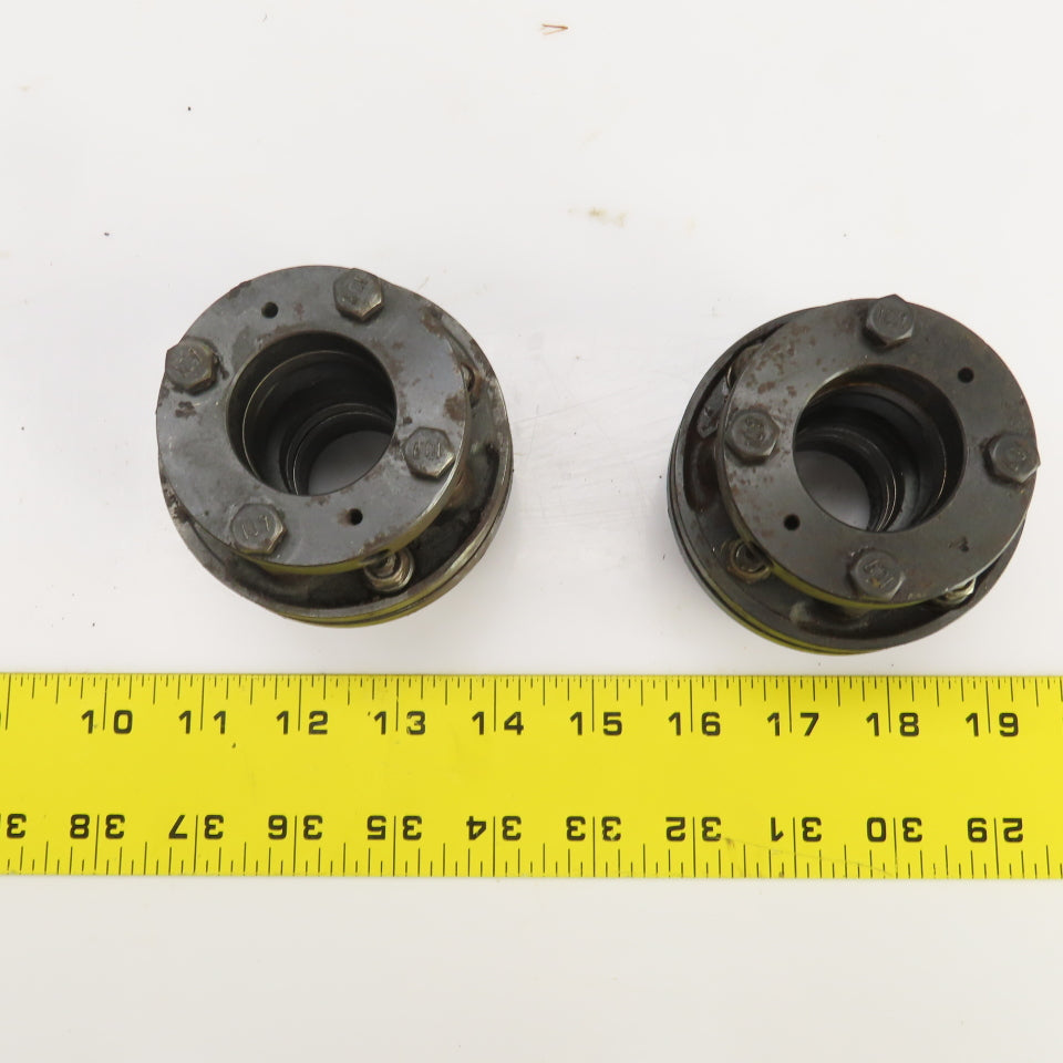 Tsubakimoto P-351x302 NEF10 Emer-Flex Coupling 1-3/8" Bore Lot Of 2