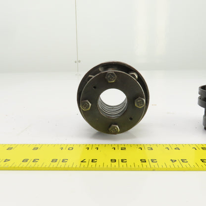 Tsubakimoto P-351x302 NEF10 Emer-Flex Coupling 1-3/8" Bore Lot Of 2