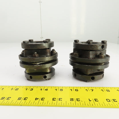 Tsubakimoto P-351x302 NEF10 Emer-Flex Coupling 1-3/8" Bore Lot Of 2