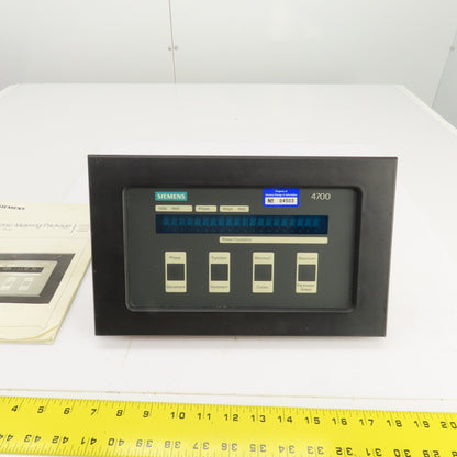 Siemens 4700-BDRMC3-13HN 4700 Electronic Power Metering Package W/Manual