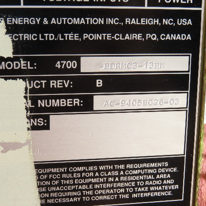 Siemens 4700-BDRMC3-13HN 4700 Electronic Power Metering Package W/Manual