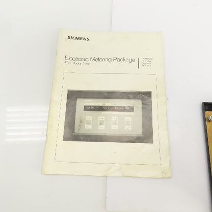 Siemens 4700-BDRMC3-13HN 4700 Electronic Power Metering Package W/Manual
