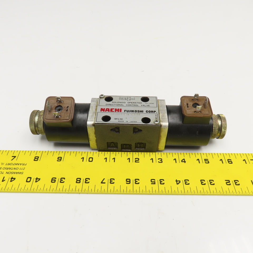 Nachi SA-G01-E3X-C1-11 4/2 Position Single Solenoid Hydraulic Valve 110V Coil