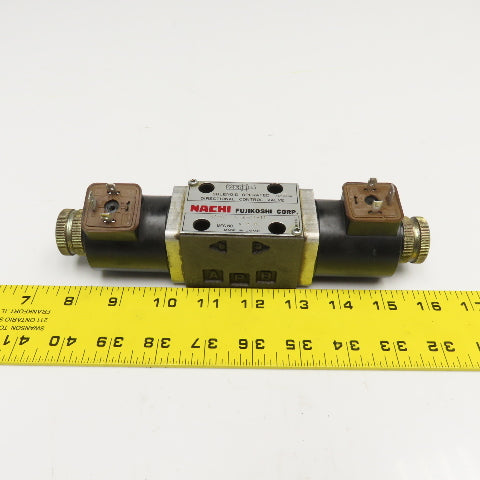 Nachi SA-G01-E3X-C1-11 4/2 Position Single Solenoid Hydraulic Valve 110V Coil