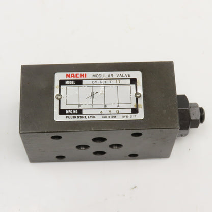 Nachi OY-G01-T-11 Flow Regulator Modular Stack Sandwich Valve