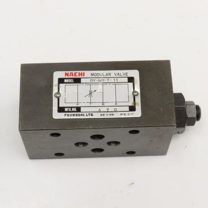Nachi OY-G01-T-11 Flow Regulator Modular Stack Sandwich Valve