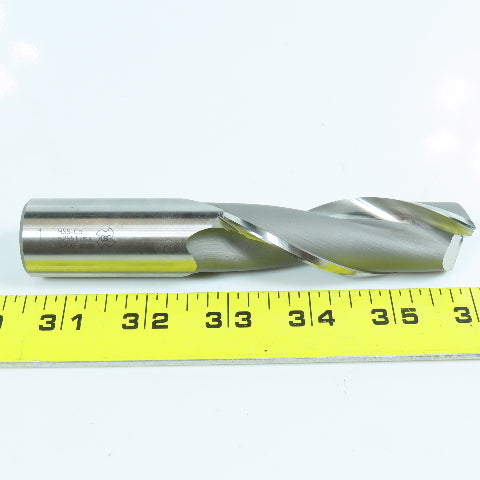 OSG 52551 1" Square End Mill Center Cutting 2 Flute 3" LOC 1" Shank 5-1/2" OAL