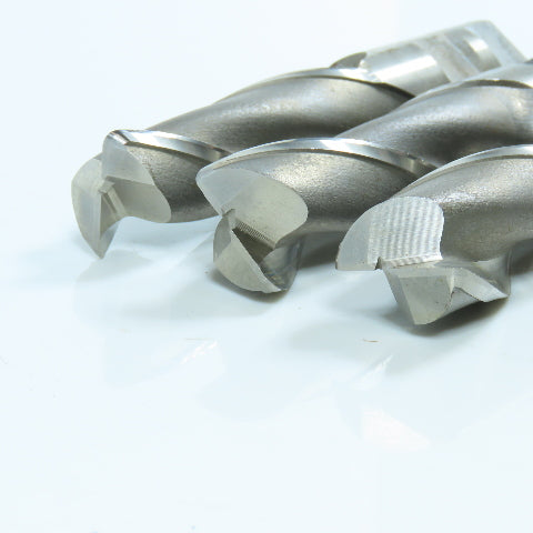 1" Square End Mill 2 Flute 3" LOC 1" Weldon Shank 5-1/2" OAL Lot of 3
