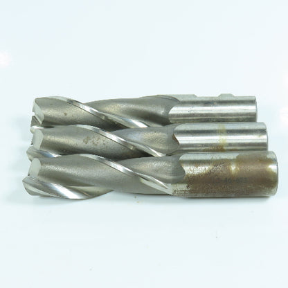 1" Square End Mill 2 Flute 3" LOC 1" Weldon Shank 5-1/2" OAL Lot of 3
