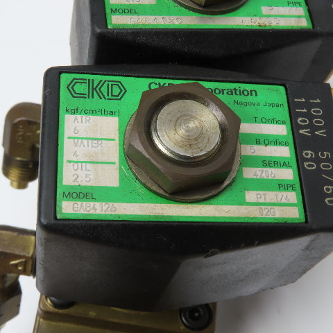 CKD GA84126 Solenoid Valve Assembly Manifold 110V Coil