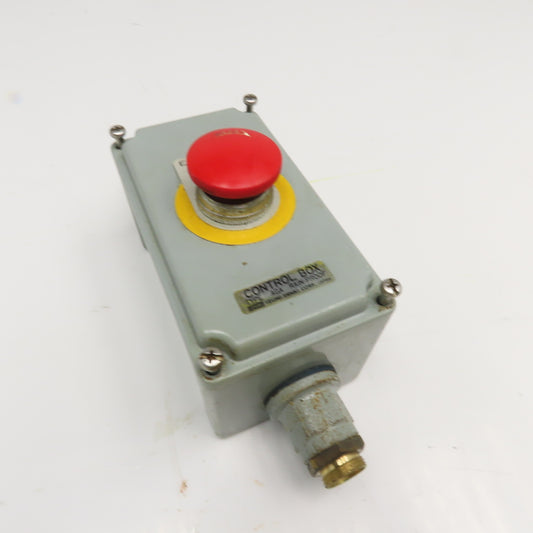 Izumi Type AGA Twist Release Mushroom Head Emergency Stop Enclosure 600V