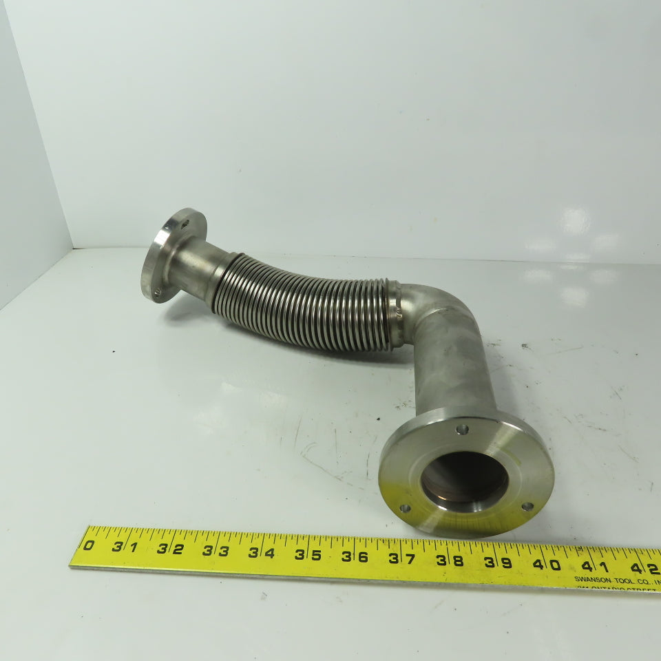 Fanuc C1000 44mm ID Flanged 90° Stainless Steel Cooling Duct Tube Bellows