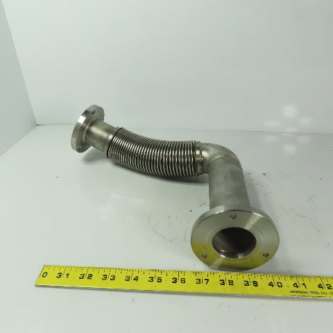 Fanuc C1000 44mm ID Flanged 90° Stainless Steel Cooling Duct Tube Bellows