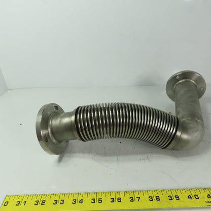 Fanuc C1000 44mm ID Flanged 90° Stainless Steel Cooling Duct Tube Bellows