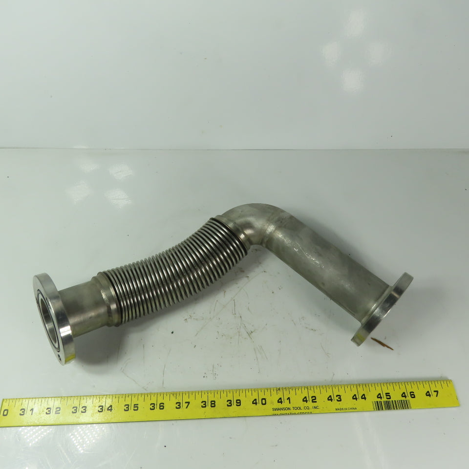 Fanuc C1000 44mm ID Flanged 90° Stainless Steel Cooling Duct Tube Bellows