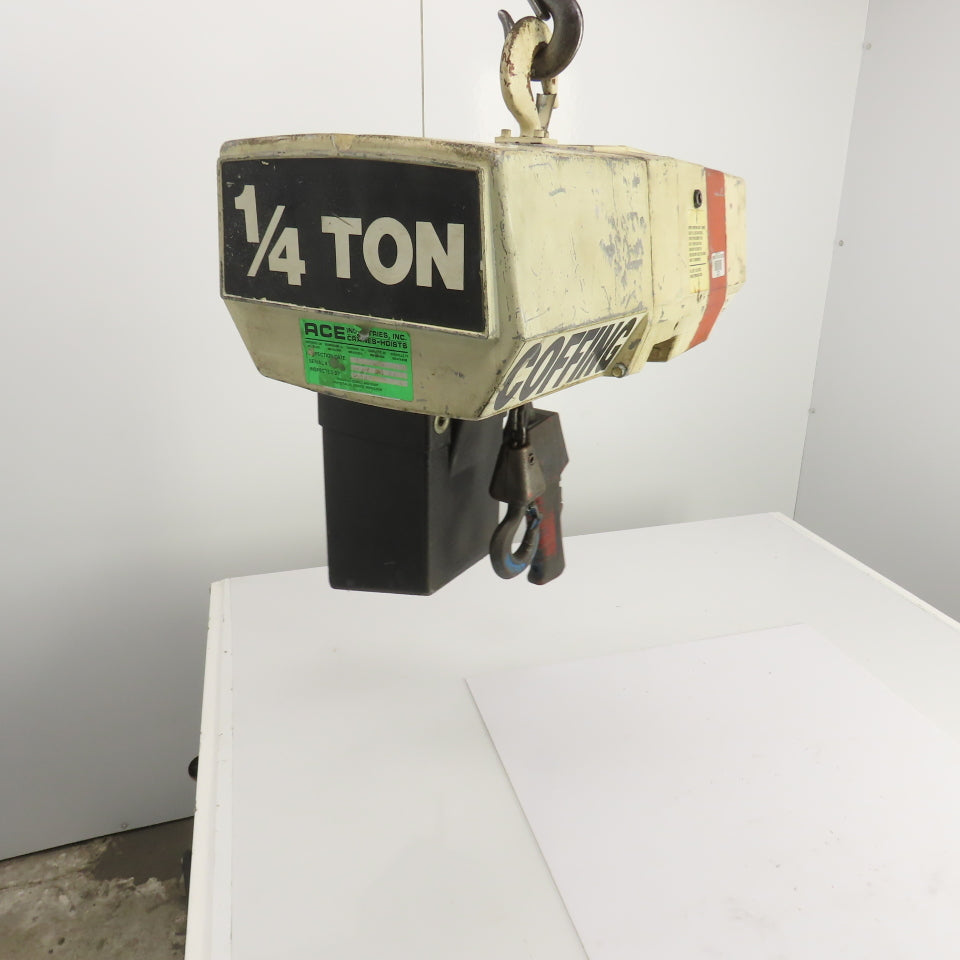 Coffing EC-0516.4 1/4 Ton 500LB Electric Chain Hoist 10' Lift 8FPM 460V 3PH