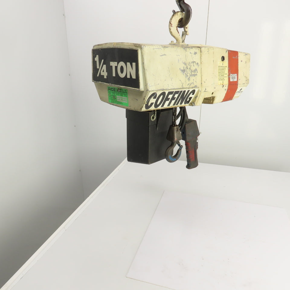 Coffing EC-0516.4 1/4 Ton 500LB Electric Chain Hoist 10' Lift 8FPM 460V 3PH