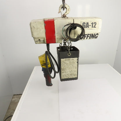 Coffing EC-0516.4 1/4 Ton 500LB Electric Chain Hoist 10' Lift 8FPM 460V 3PH