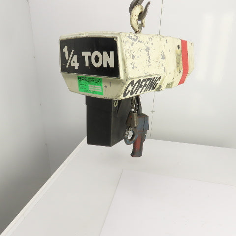 Coffing EC-0516.4 1/4 Ton 500LB Electric Chain Hoist 10' Lift 8FPM 460V 3PH