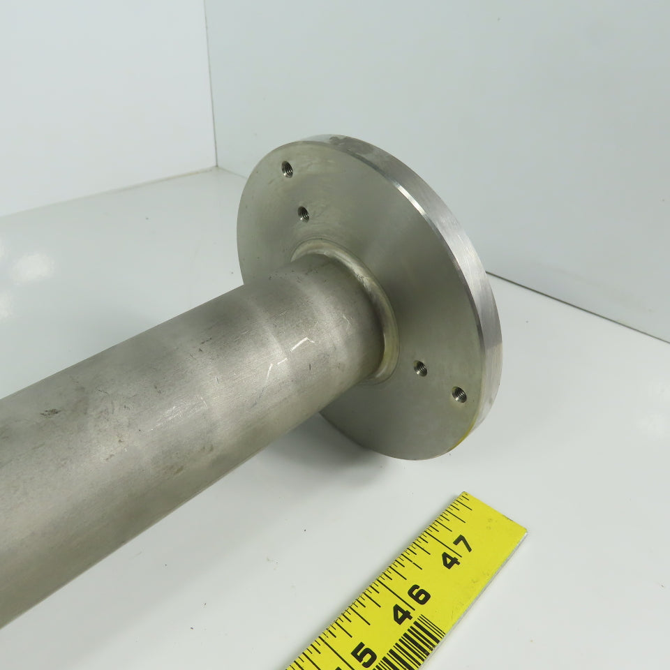 Fanuc C1000 44mm ID 18"x11" Flanged 90° Stainless Steel Cooling Duct Tube