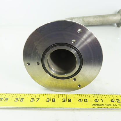 Fanuc C1000 44mm ID 18"x11" Flanged 90° Stainless Steel Cooling Duct Tube