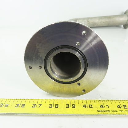 Fanuc C1000 44mm ID 18"x11" Flanged 90° Stainless Steel Cooling Duct Tube