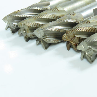 Resharpened 1" Square End Mill 5 Flute 1" Shank Lot of 5