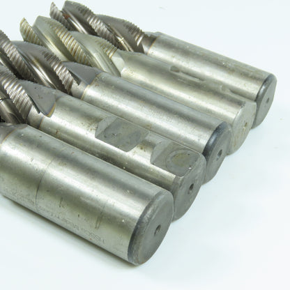 Resharpened 1" Square End Mill 5 Flute 1" Shank Lot of 5