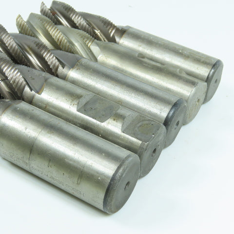 Resharpened 1" Square End Mill 5 Flute 1" Shank Lot of 5