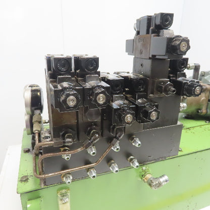 2HP 19 Gallon Hydraulic Power Unit 220/380V 50Hz 3Ph W/Valves VK1F-1AM-2401 Pump