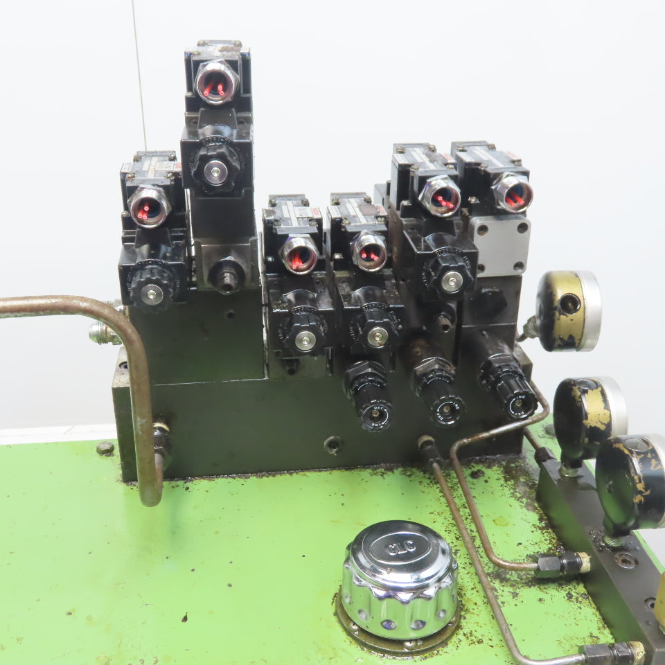 2HP 19 Gallon Hydraulic Power Unit 220/380V 50Hz 3Ph W/Valves VK1F-1AM-2401 Pump