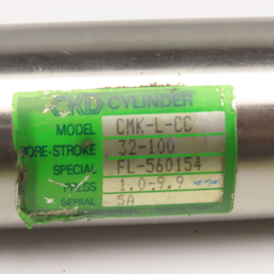 CKD CMK-L-CC 32mm Bore 100mm Stroke Stainless Steel Air Cylinder