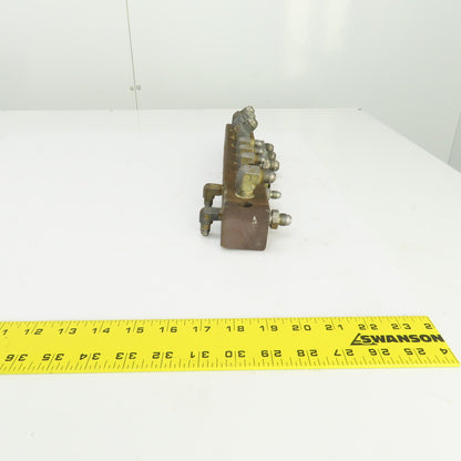 18 Port Oil Lubrication Distribution Piston Manifold 14" L
