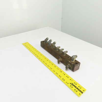 18 Port Oil Lubrication Distribution Piston Manifold 14" L