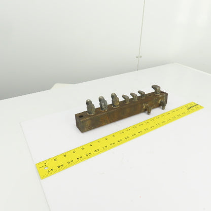 18 Port Oil Lubrication Distribution Piston Manifold 14" L